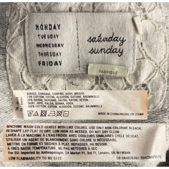 Anthropologie Gray Sweater By Saturday Sunday Peasant - Picture 9 of 9